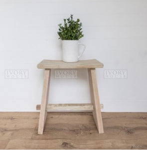 ATTIC TEAK STOOL