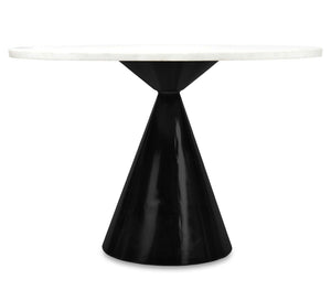 Pedestal Marble Iron Dining Table