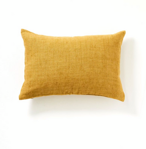 CHRISTOPHE LINEN CUSHION | MUSTARD |