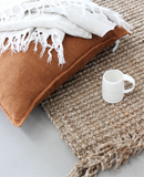 CHRISTOPHE LINEN CUSHION CINNAMON