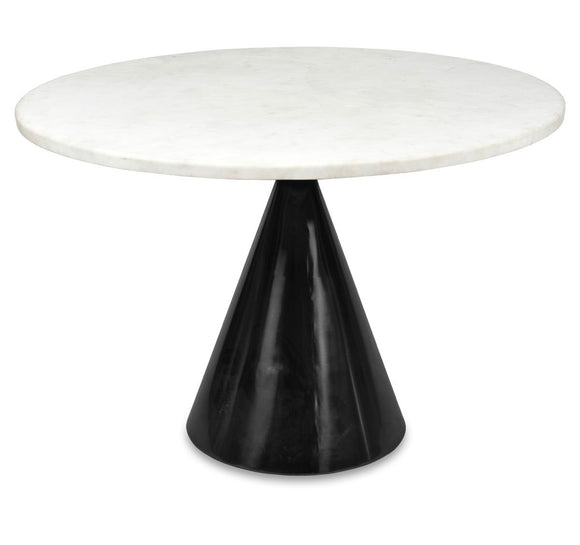 Pedestal Marble Iron Dining Table