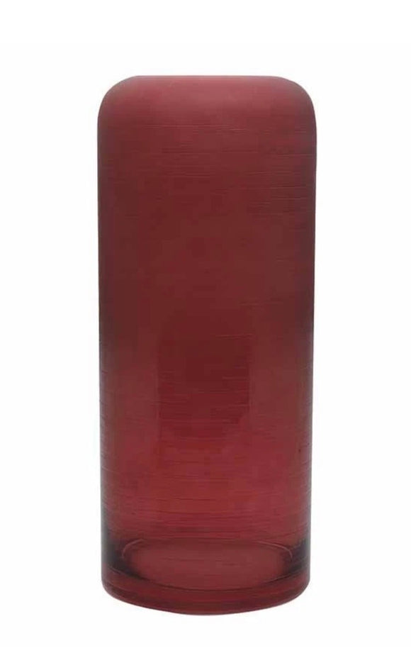 FROSTED VASE TALL | DUSK CLARET