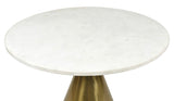 Pedestal Marble Iron Dining Table