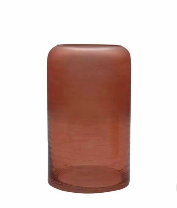 FROSTED VASE SHORT | DUSK RUST